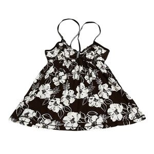 Hollister Vintage Babydoll Y2K Brown Floral Forrest Fairy   
Size Medium